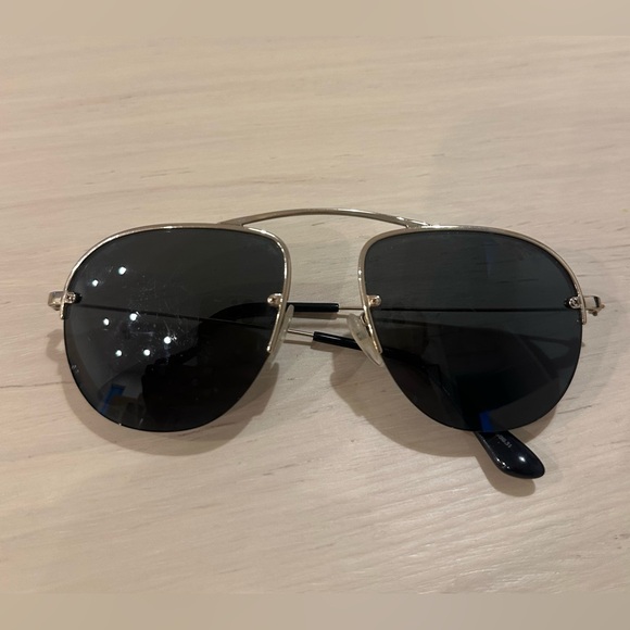 Prada Teddy Folding Aviator Sunglasses - Picture 3 of 4